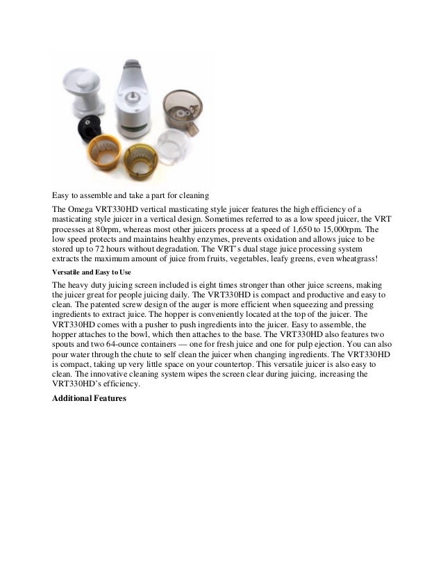 Sale omega vrt330 hd heavy duty vert juicer, pearl white review