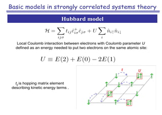 Electronic structure of strongly correlated materials | PDF