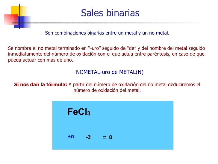 Sales Binarias