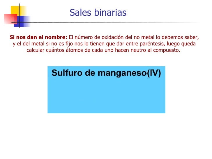 Sales Binarias