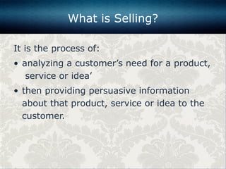 Improving Your Selling Skills