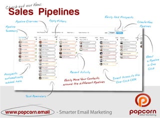 Sales Pipelines  - All New popcorn Email Marketing