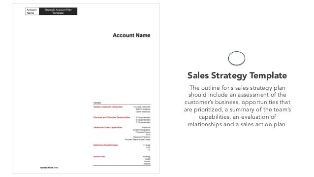 sales planning sales strategy template sales strategy outline