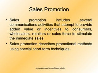 advertising and sales promotion ppt