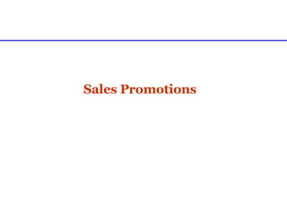 Sales Promotions 