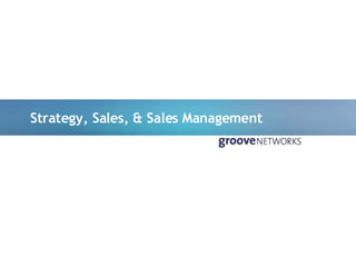 Strategy, Sales, & Sales Management 