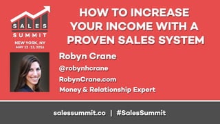 How To Increase Your Income
With a Proven Sales System
Even if you don’t like to “sell” or ask for money
 