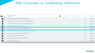 Add Customer to InsideView Watchlist
 