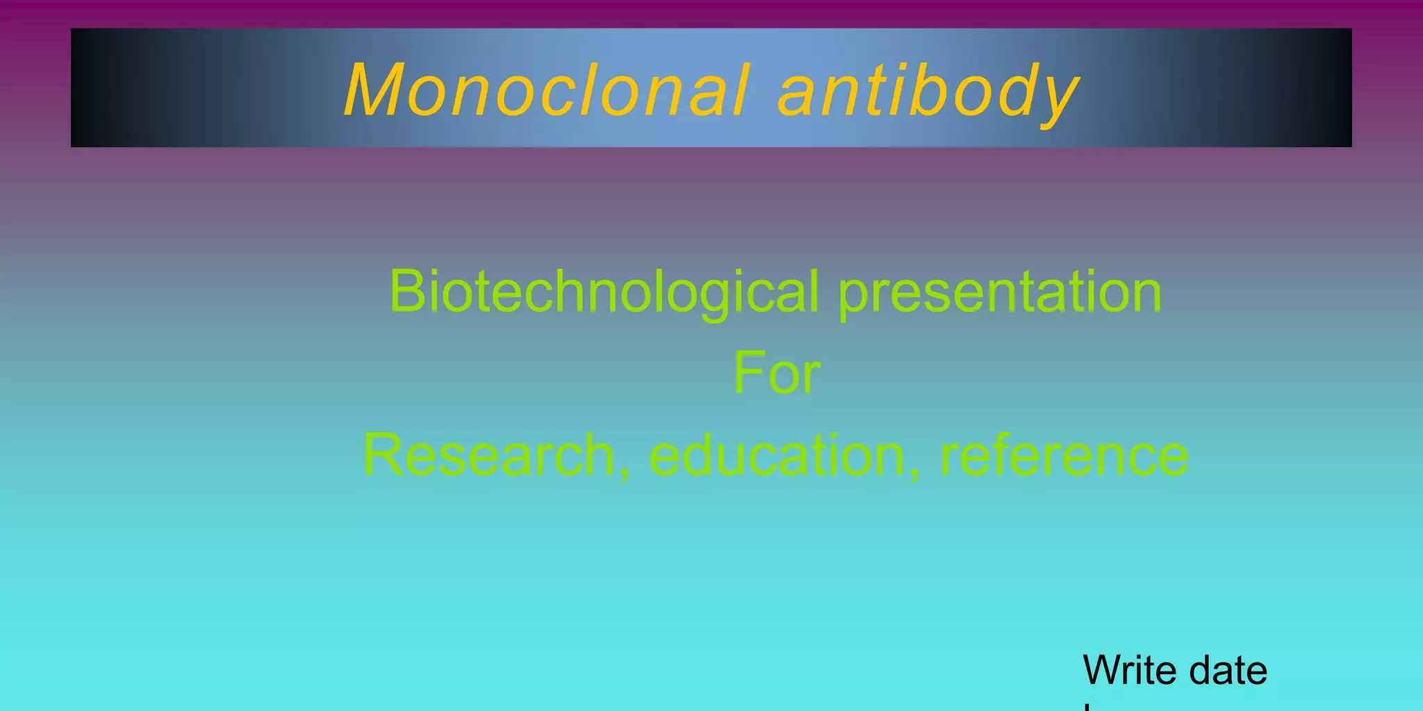 monoclonal antibody presentation | PPT