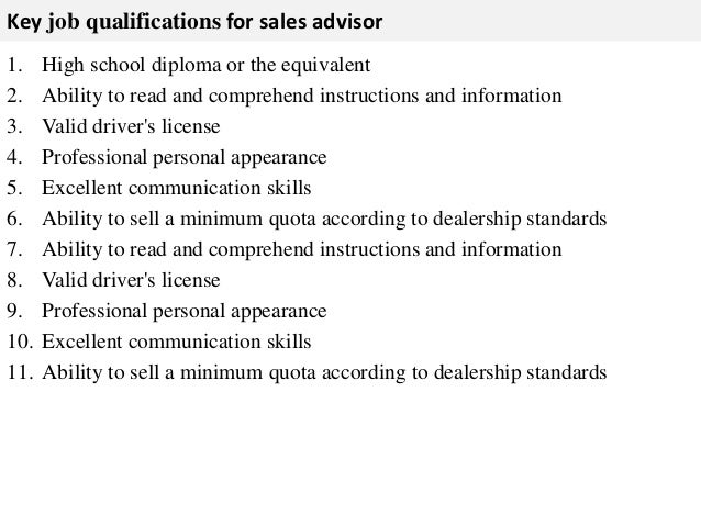 sales advisor duties rome fontanacountryinn com job description for sales assistant