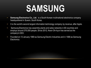 Sales and distribution management of Samsung and LG. | PPTX