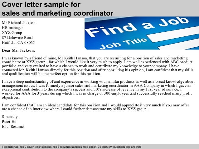 interview questions marketing coordinator
