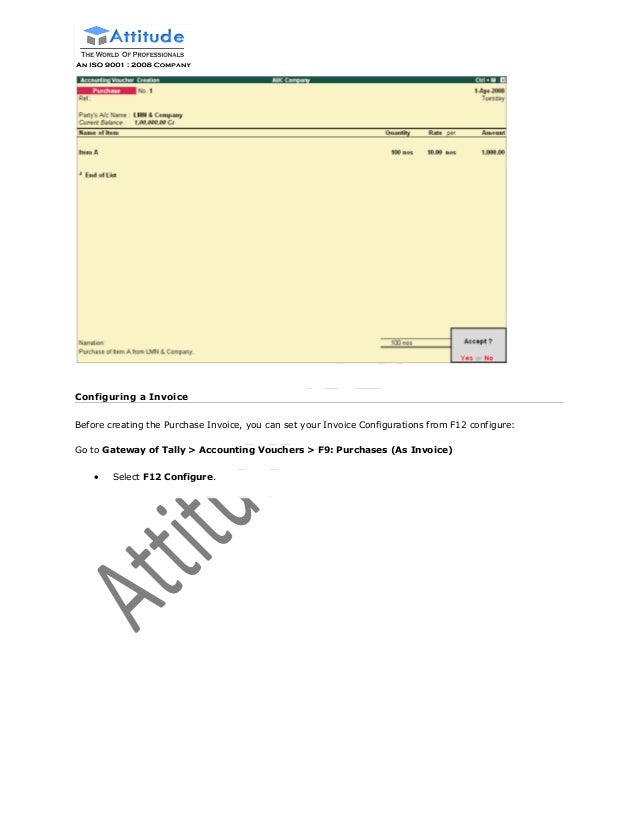 sales and purchase invoice
