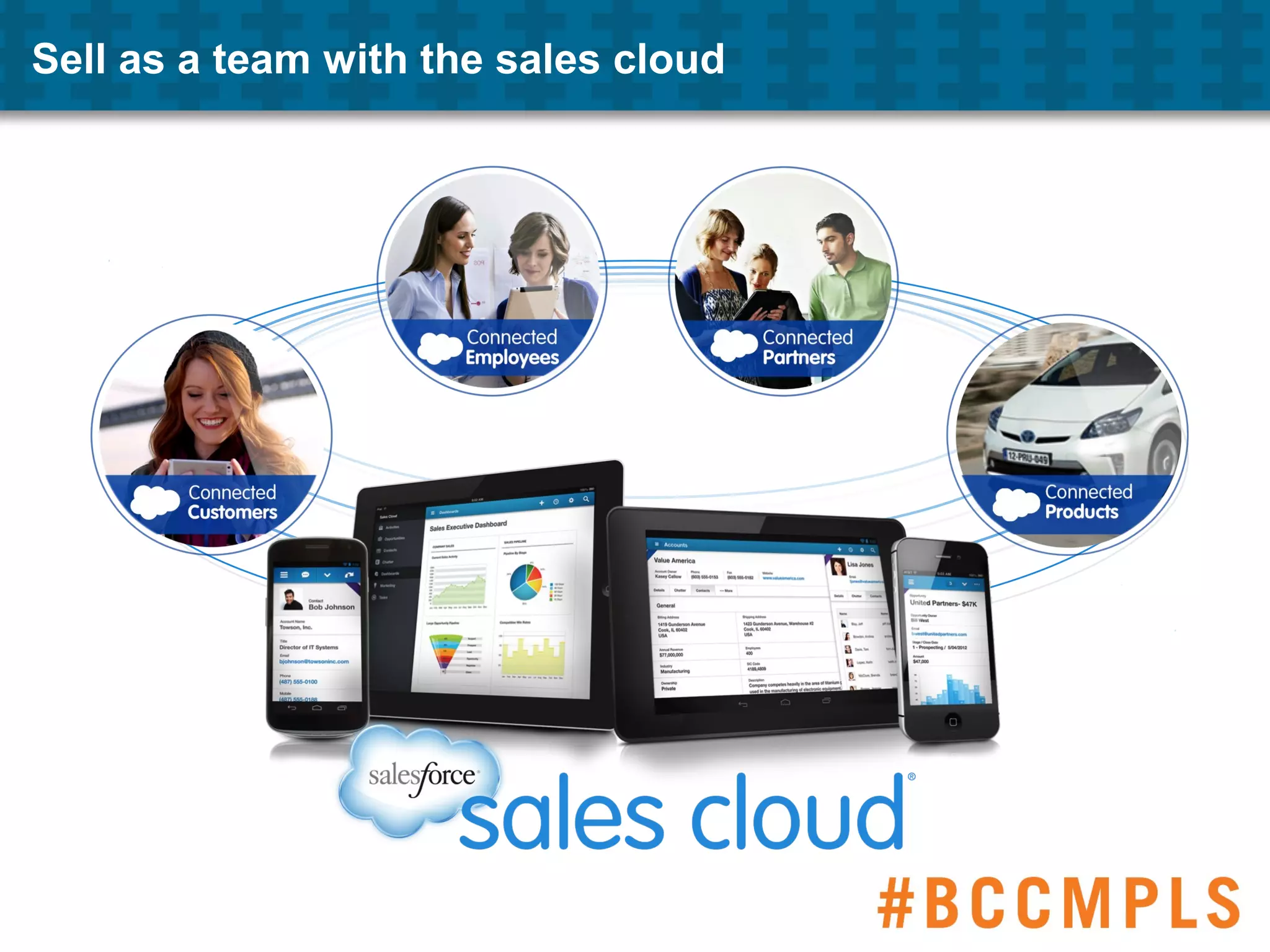 Sell as a team with the sales cloud
 
