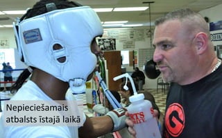 Nepieciešamais
atbalsts īstajā laikā
 