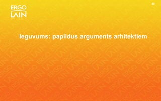 56




Ieguvums: papildus arguments arhitektiem
 