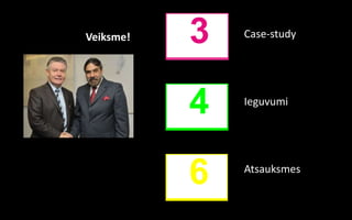 Veiksme!   3   Case-study




           4   Ieguvumi




           6   Atsauksmes
 