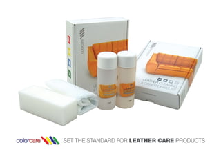 SET THE STANDARD FOR LEATHER CARE PRODUCTS
 