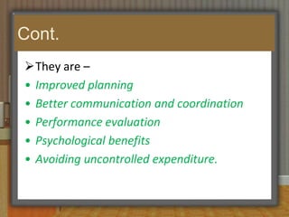 As a mechanism of control and