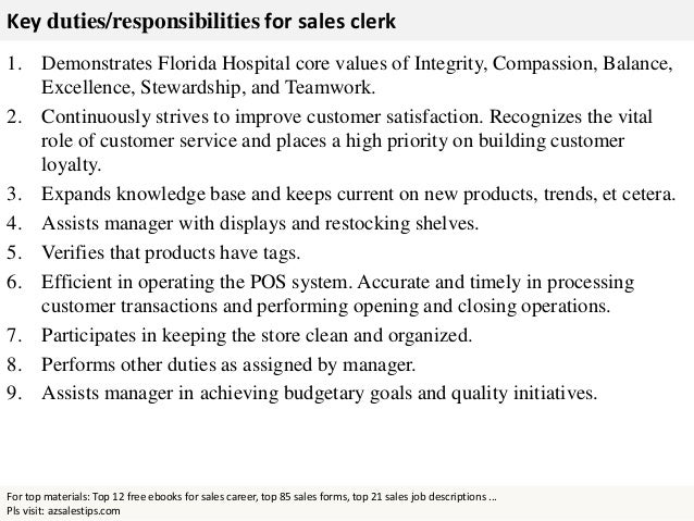 sales clerk what is a sales clerk