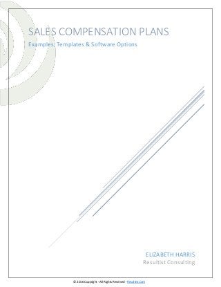 Sales Compensation Plans examples templates software options