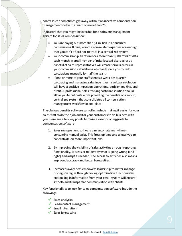 sales compensation plan examples
