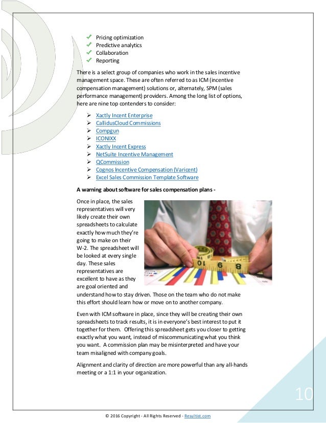sales comp plan template