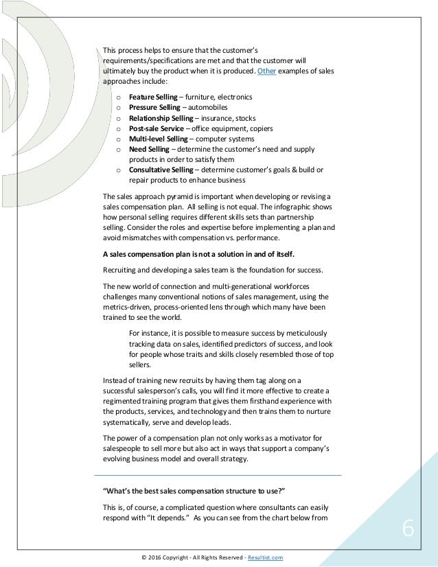 sales compensation plans examples templates software options comp plan examples