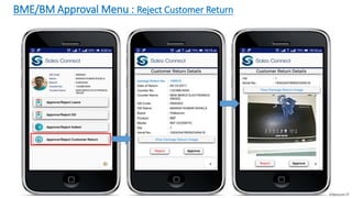 Videocon-IT
BME/BM Approval Menu : Reject Customer Return
 