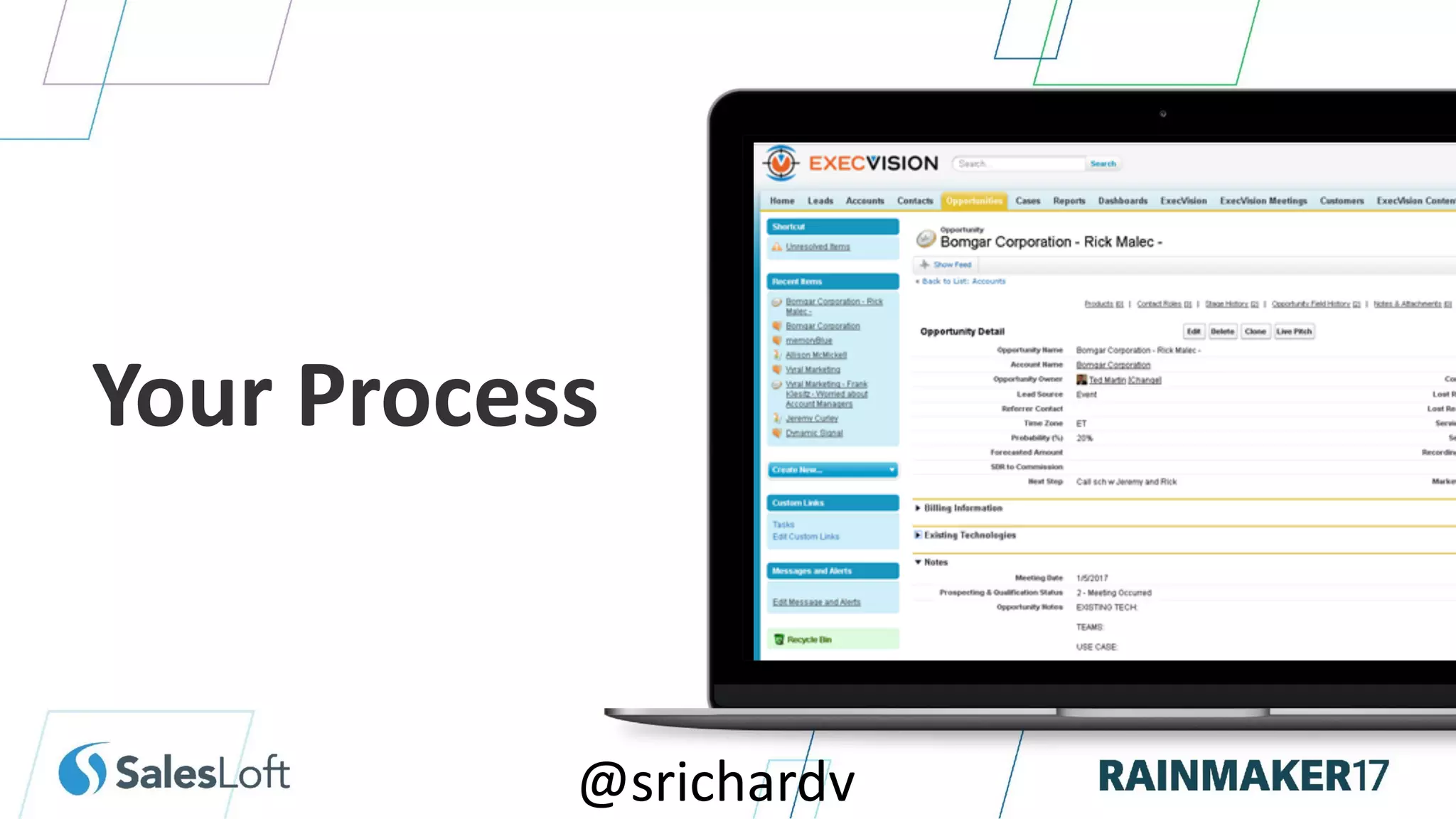 Your Process
@srichardv
 
