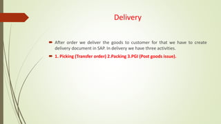 Sales Distribution Documents Process Business Process in Sales & Distribution | PDF