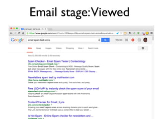 Email stage:Viewed
 