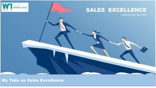 SALES EXCELLENCE
Leading from the front
My Take on Sales Excellence
 
