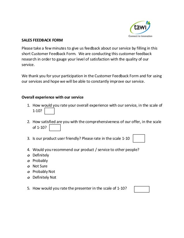 short survey template