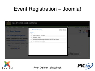 Event Registration – Joomla!




        Ryan Ozimek - @cozimek
 