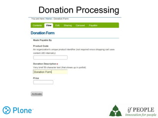 Donation Processing
 