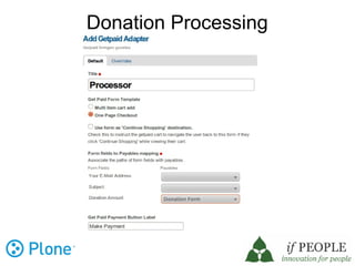 Donation Processing
 
