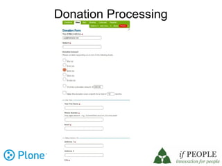 Donation Processing
 