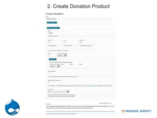 2. Create Donation Product
 