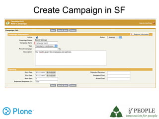 Create Campaign in SF
 