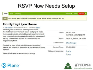 RSVP Now Needs Setup
 