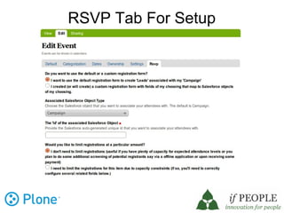 RSVP Tab For Setup
 