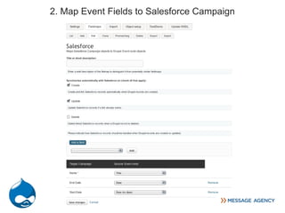 2. Map Event Fields to Salesforce Campaign
 