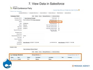 7. View Data in Salesforce
 