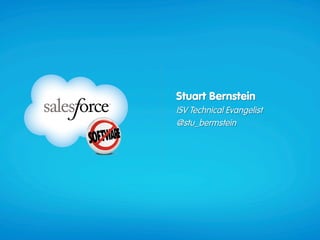 Stuart Bernstein
ISV Technical Evangelist
@stu_bermstein
 