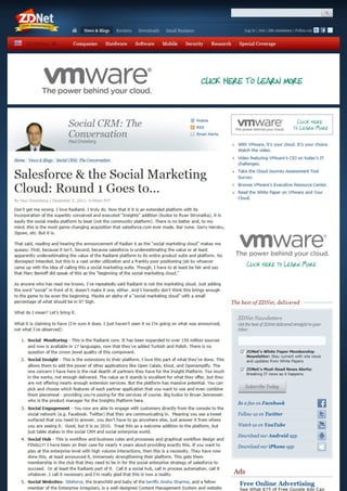 Salesforce & the Social Marketing Cloud: Round 1 Goes to...