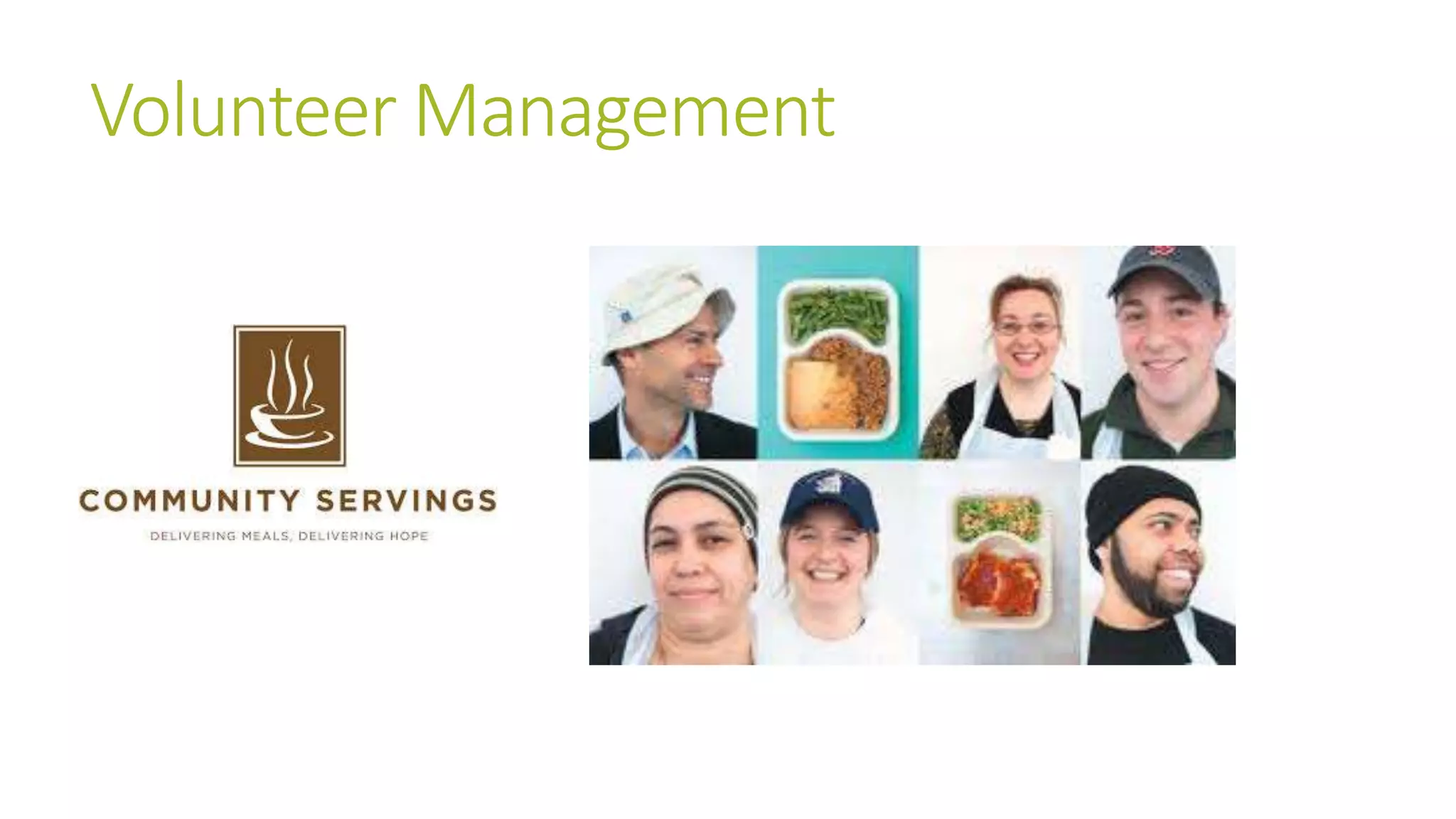 Volunteer Management 
 