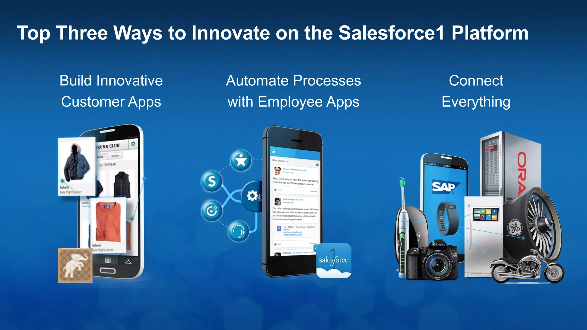 HR Help Desk
Employee Intranet
Recruiting &
Onboarding
Performance
& Coaching
IT Help Desk / Self-
Service Community
Legacy Applications
Consolidation
Enterprise
Knowledge
Identity Mgmt
Custom Web /
Mobile Applications
Business Agility
Layer (e.g. Claims,
Underwriting, …)
Asset & Facilities
Management
Financial Shared
Services
M&A Enablement
Early Warning
Management
Product Ideas &
Innovation
Pre-Production
Testing
Warrant Coverage
Decisioning
Procurement
Vendor
Management
Transportation
Logistics
Contract
Management
Budget
Management
Contract
Management
Pricing
Billing
Management
Audit
Management
Connect Every Department on One Platform
Apps
HR Product
Supply
Chain
ITFinanceOps
 