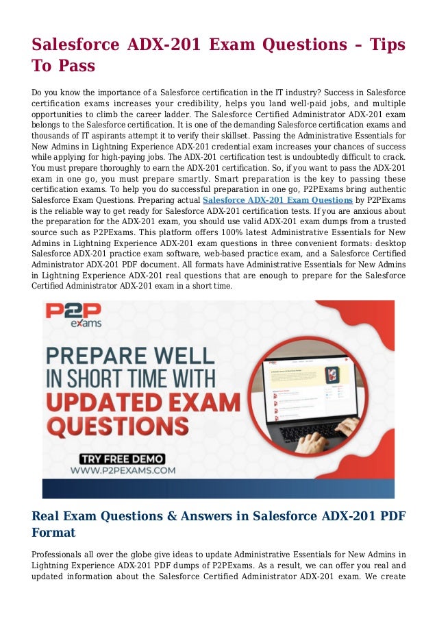 ADX261 Online Test