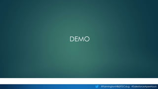 #FarmingtonHillsSFDCdug #SalesforceApexHours
DEMO
 